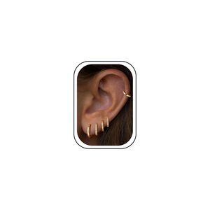 Small Gold Huggie Hoops 5 Pairs Hypoallergenic Women